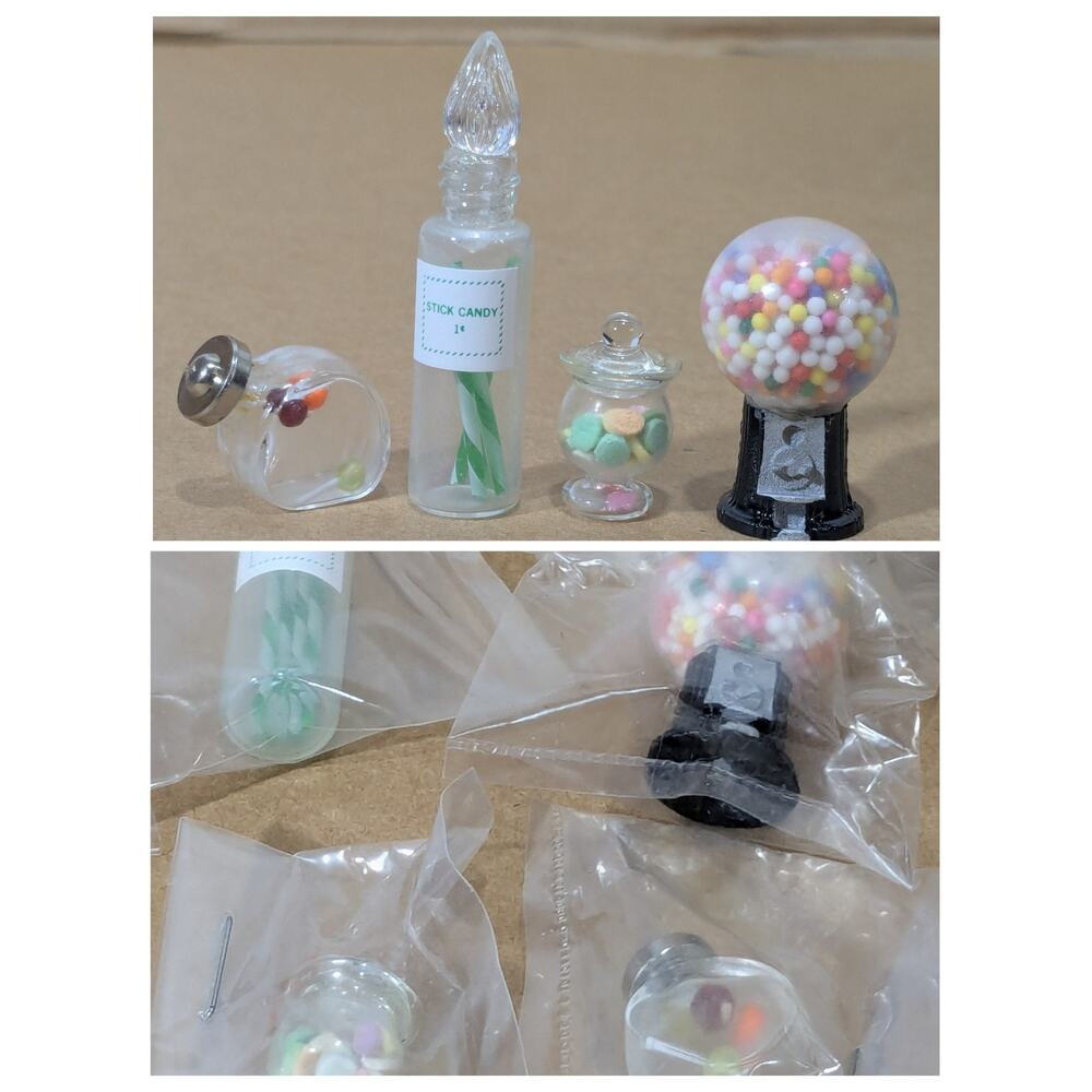 Franklin Mint american country store miniature candy lollipop gumball vtg 1984